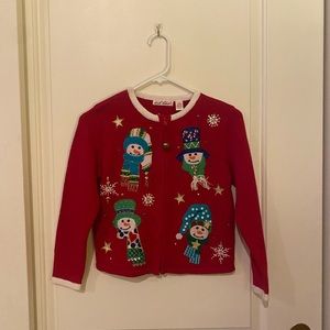 BRAND NEW Kids Ugly Christmas Sweater Zip Up